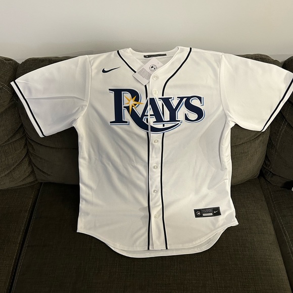 Nike Other - Nike Authentic Tampa Bay Rays MLB Baseball White Home Jersey Men's Sz: Medium